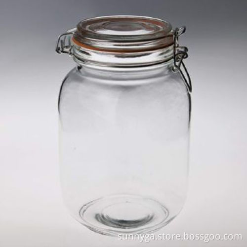 Storage Jar with Lock, 93mm Bottom and 198mm Height, Suitable for Daily Use